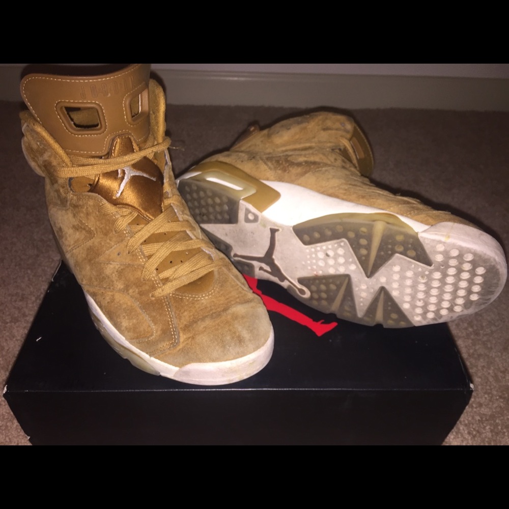 Air Jordan Retro 6 Wheat Golden Harvest Sz 10.5